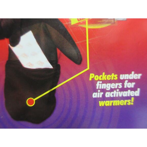 Heated Fold Back Mittens with Pocket for Hand Warmer and Liner Woman's New Gift - Picture 8 of 8
